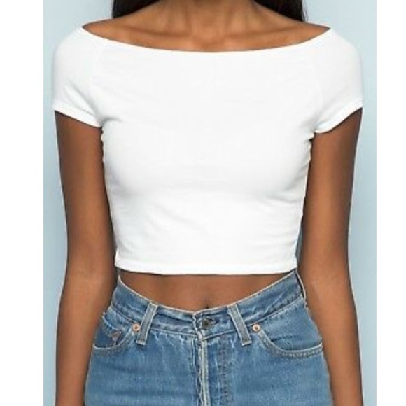 Brandy Melville Tops - Brandy Melville Off The Shoulder Crop Top